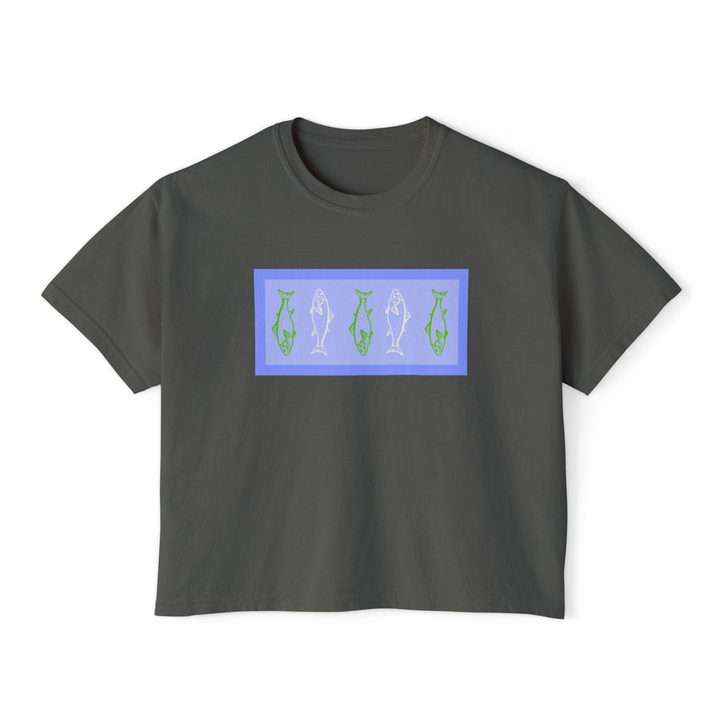 gone fishing boxy tee