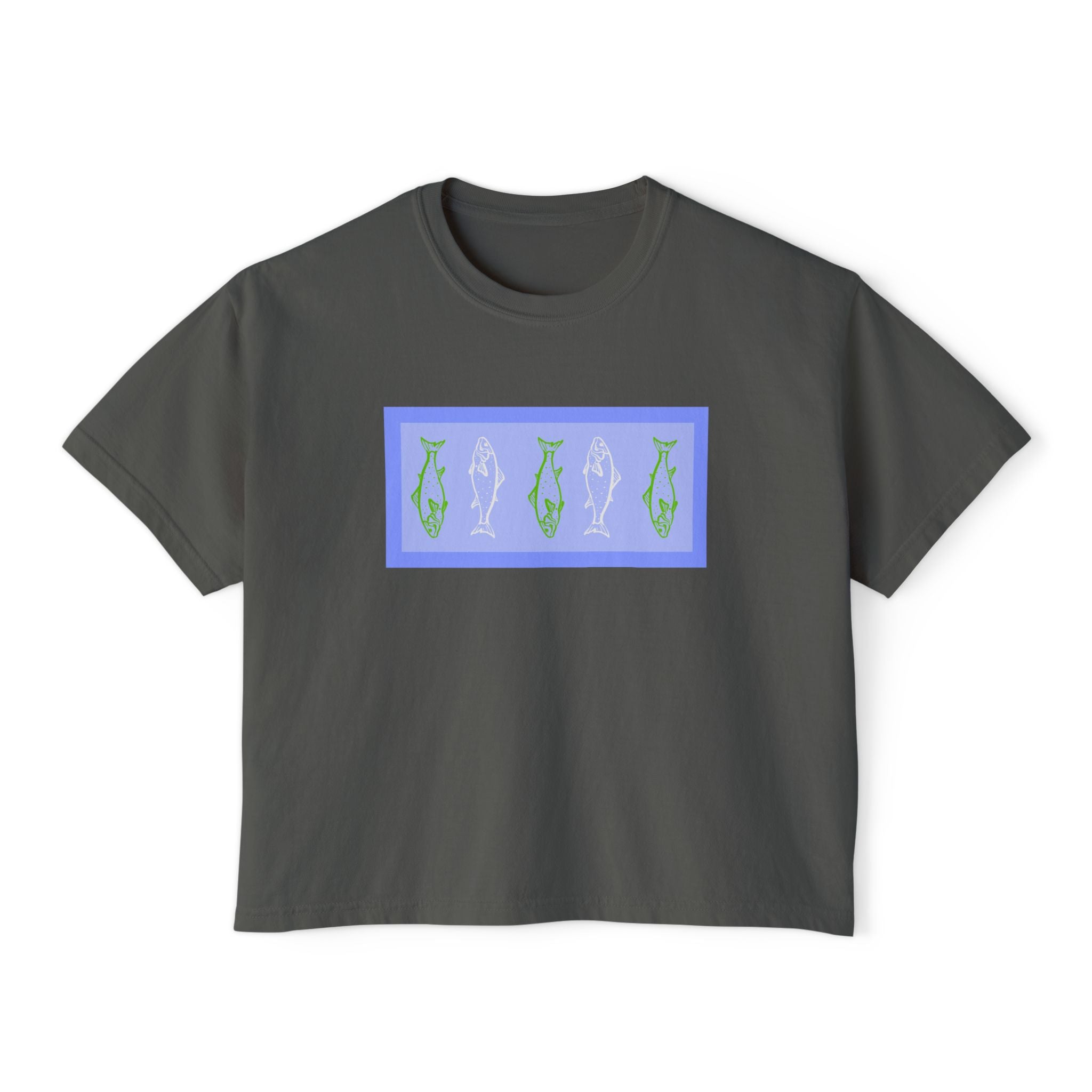 gone fishing boxy tee