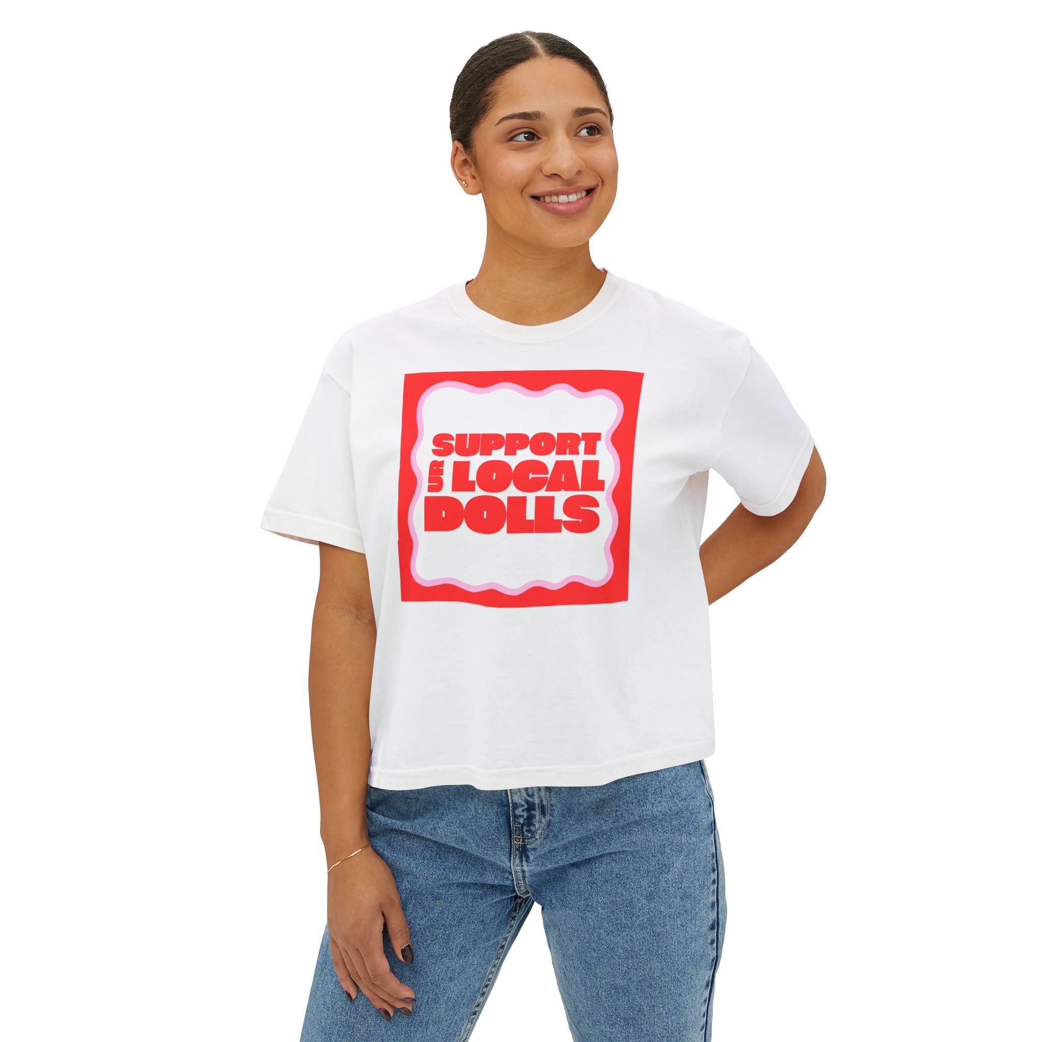 support ur dolls boxy tee