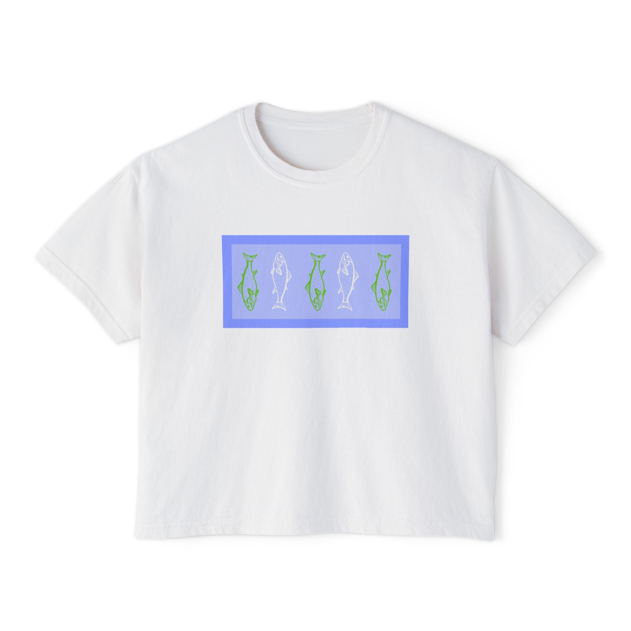 gone fishing boxy tee