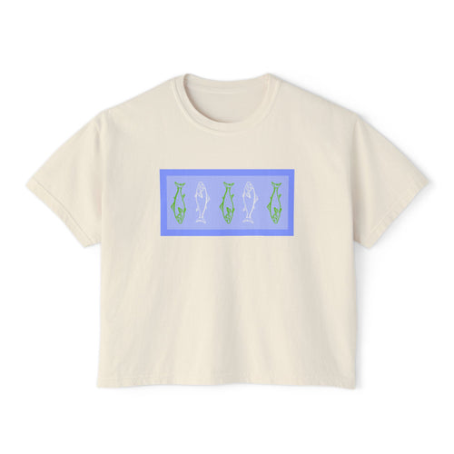 gone fishing boxy tee