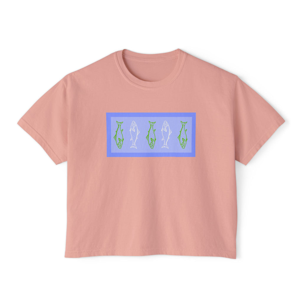 gone fishing boxy tee