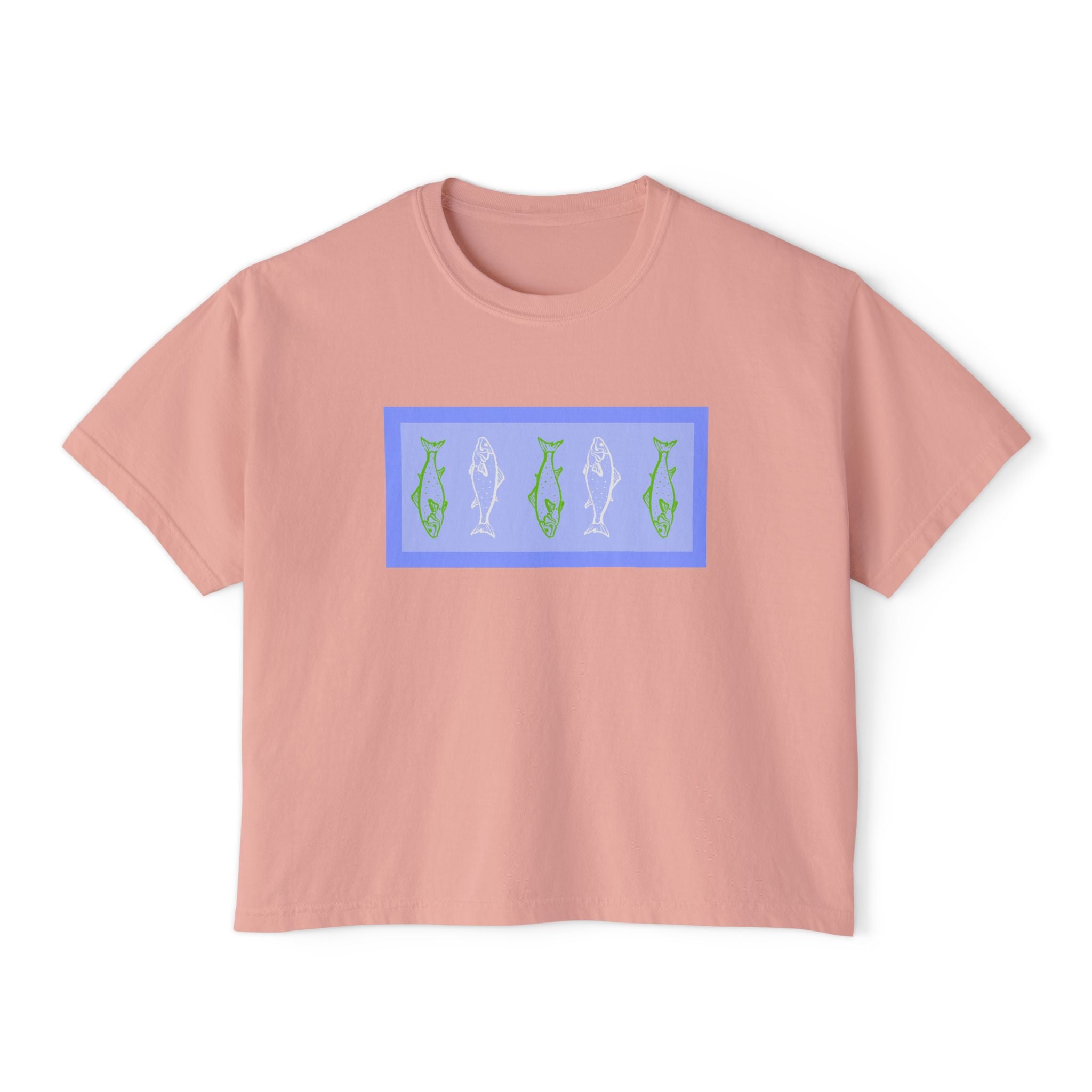 gone fishing boxy tee