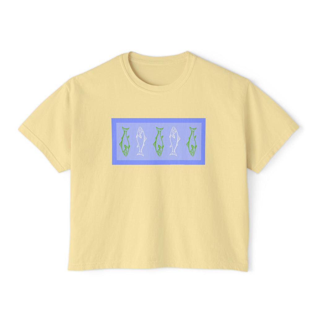 gone fishing boxy tee