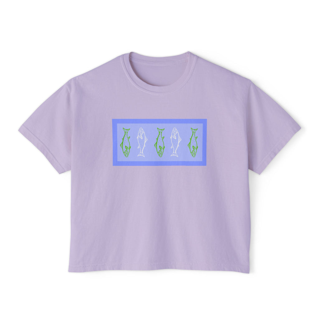 gone fishing boxy tee